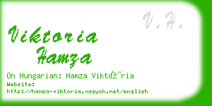 viktoria hamza business card